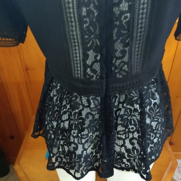Zara Black Lace Blouse - Picture 8 of 16